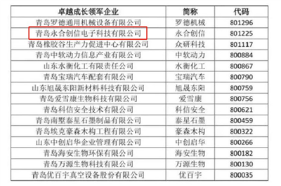 永合創(chuàng)信再獲榮譽(yù)--卓越成長領(lǐng)軍企業(yè)